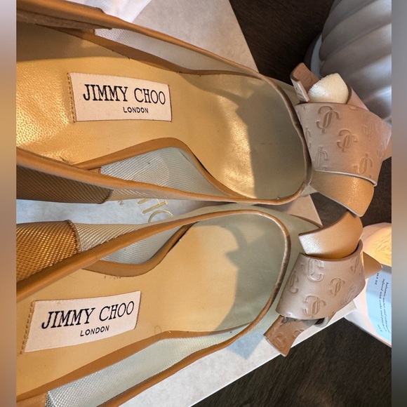 Jimmy Choo Tan Pointed Toe Heels - Picture 12 of 15